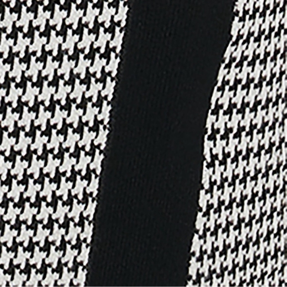 DKNY Long Sleeve Monochrome Houndstooth Pocket Sweater Mini Dress NWT L - Picture 5 of 12